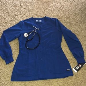 BRAND NEW!! Grey’s Anatomy scrub jacket. 💛💙